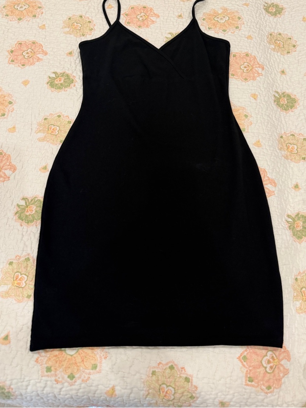 wild fable Black Spaghetti-Strap Slip Dress